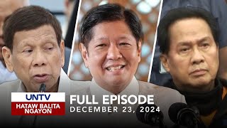 UNTV Hataw Balita Ngayon  December 23 2024 [upl. by Forland]