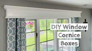 How to Build amp Install Window Cornice Boxes  Quick amp Easy Project [upl. by Uzzia]