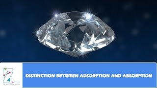 DISTINCTION BETWEEN ADSORPTION AND ABSORPTION [upl. by Merkley224]