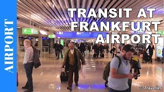 TRANSIT WALK AT FRANKFURT Airport FRA Terminal 1  Connection Flight Transfer Arriving amp Departing [upl. by Nylodnewg]