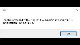 How To Resolve LoadLibrary Failed With Error 1114 In Windows [upl. by Atrice]