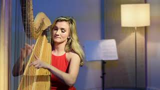 Tournier  Etude de concert quotAu Matinquot Grace Ludtke harp [upl. by Silvano397]